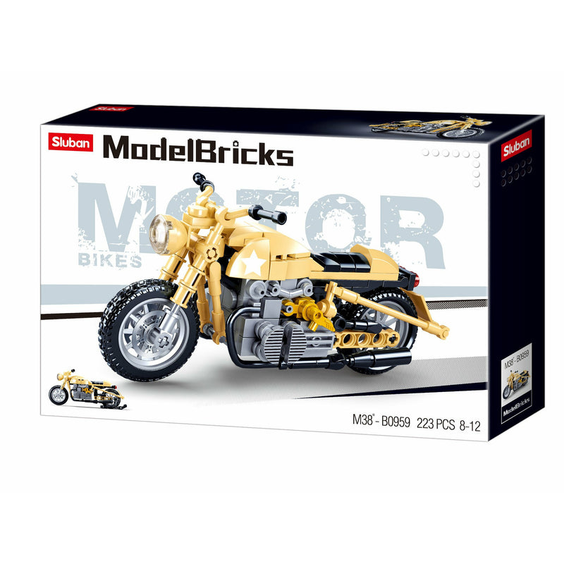 SLUBAN Model Bricks R75 Motorcycle 223pcs