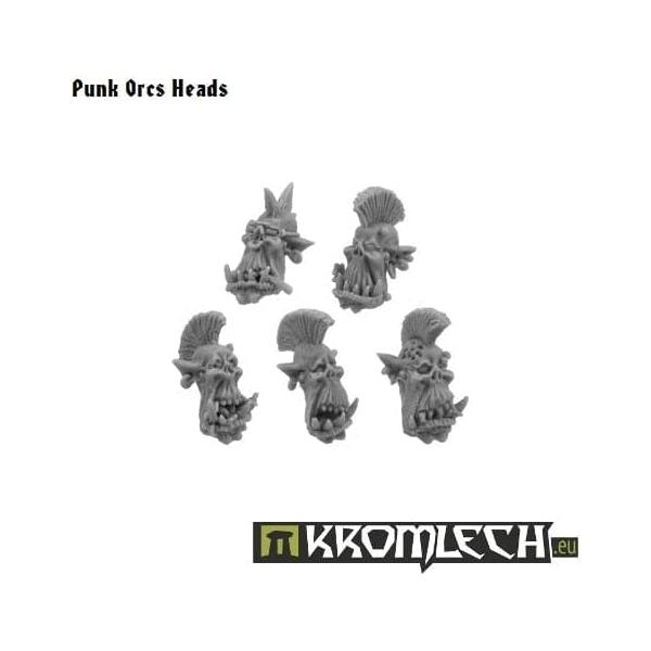 KROMLECH Punk Orcs Heads (10)