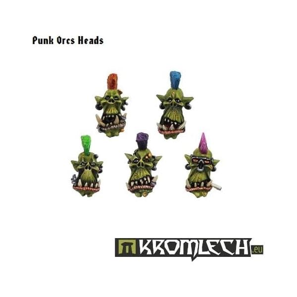 KROMLECH Punk Orcs Heads (10)