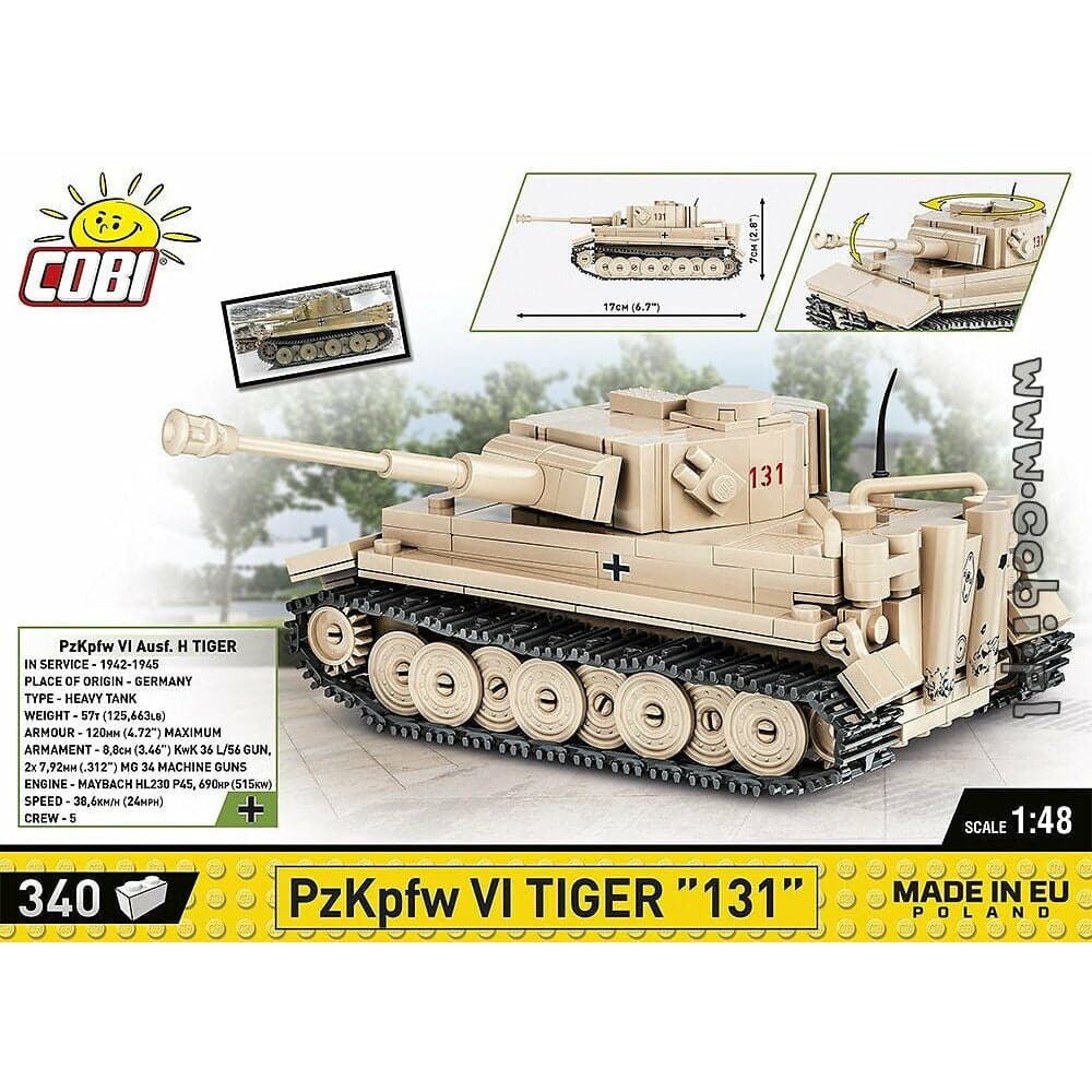 COBI WWII - Pzkpfw VI Tiger "131" 340 pcs