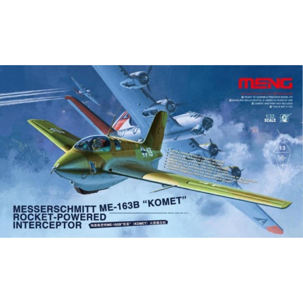 MENG Messerschmitt Me 163B Komet (QS-001) - Hearns Hobbies Melbourne - MENG