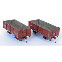 STEAM ERA MODELS HO - Riveted IZ Open Wagon, Dual Combination Kit (Requires Assembly)
