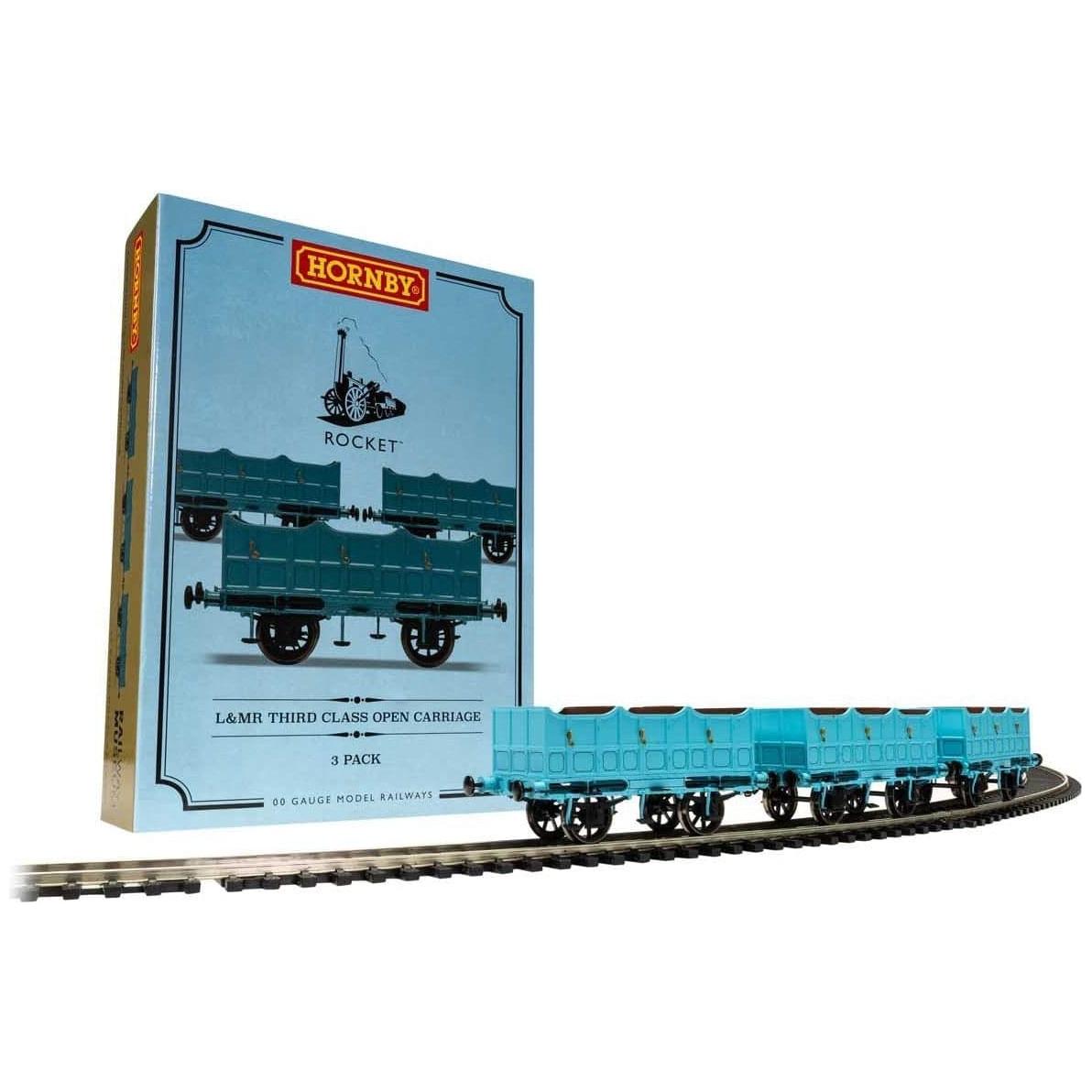HORNBY OO L&MR, Open Carriage Pack - Era 1