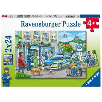 RAVENSBURGER Police at Work! 2x24pce