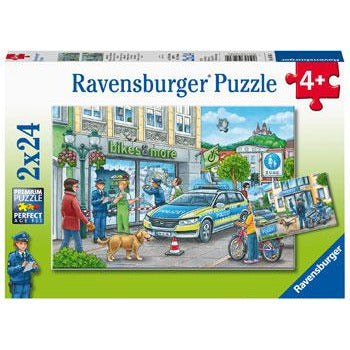 RAVENSBURGER Police at Work! 2x24pce