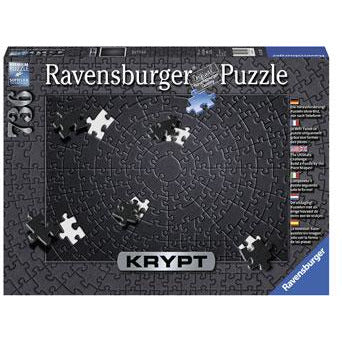 RAVENSBURGER KRYPT Black Puzzle 736pce