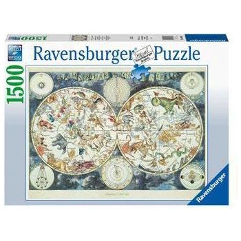 RAVENSBURGER World Map of Fantastic Beasts 1500pce