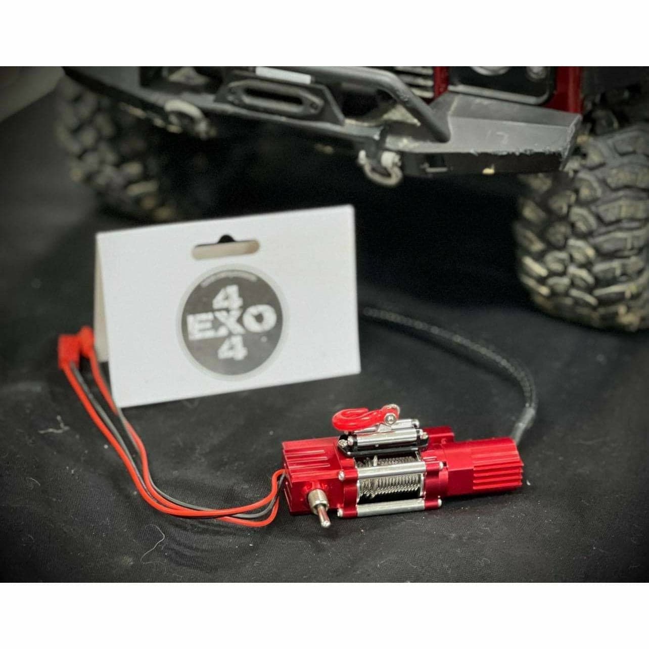 EXO 4X4 Winch w/Switch - Red