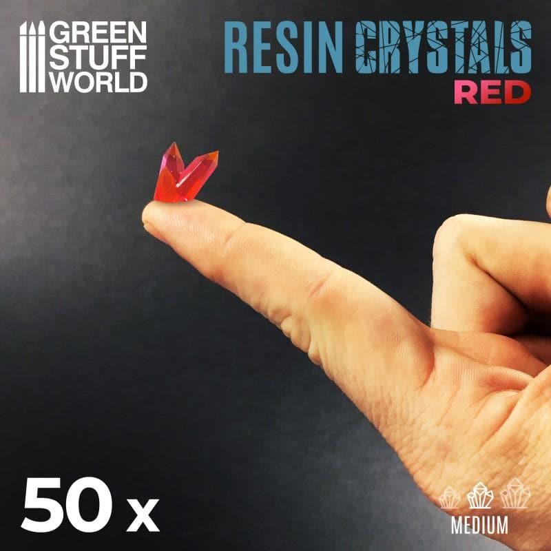 GREEN STUFF WORLD RED Resin Crystals - Medium