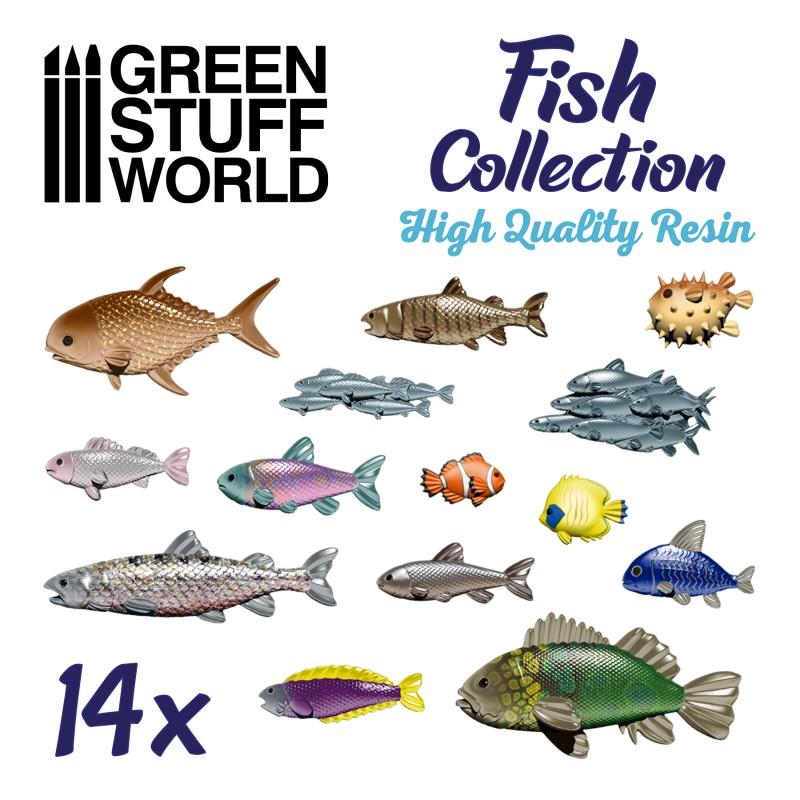 GREEN STUFF WORLD Resin Fish Collection