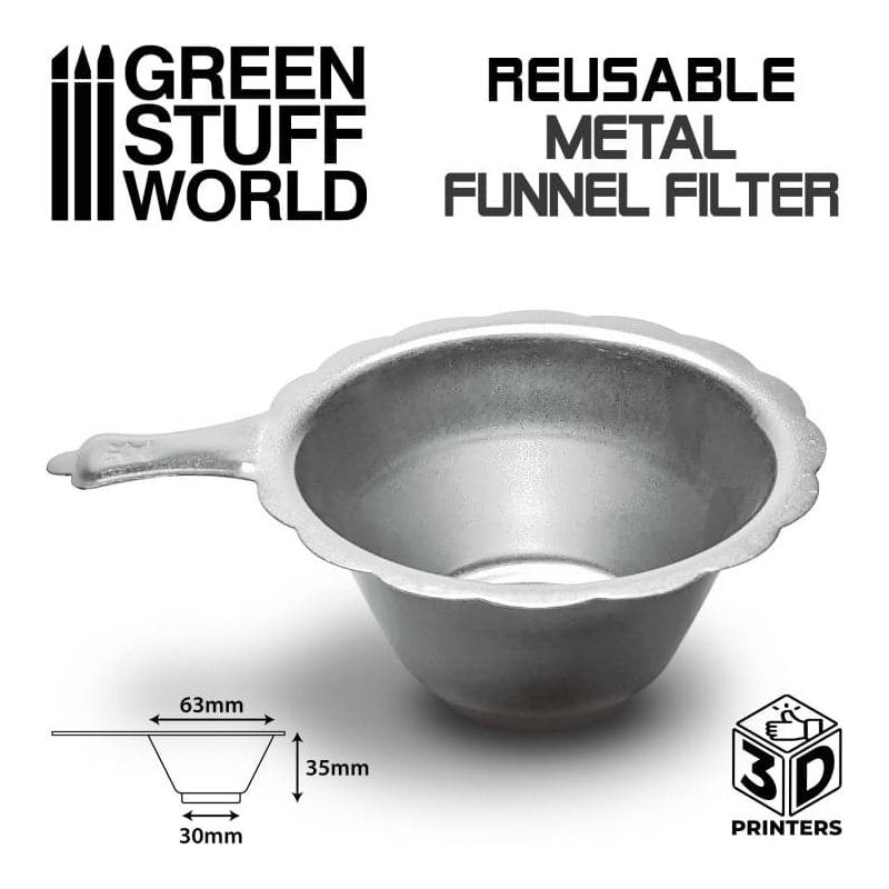 GREEN STUFF WORLD Reusable Metal Resin Filter