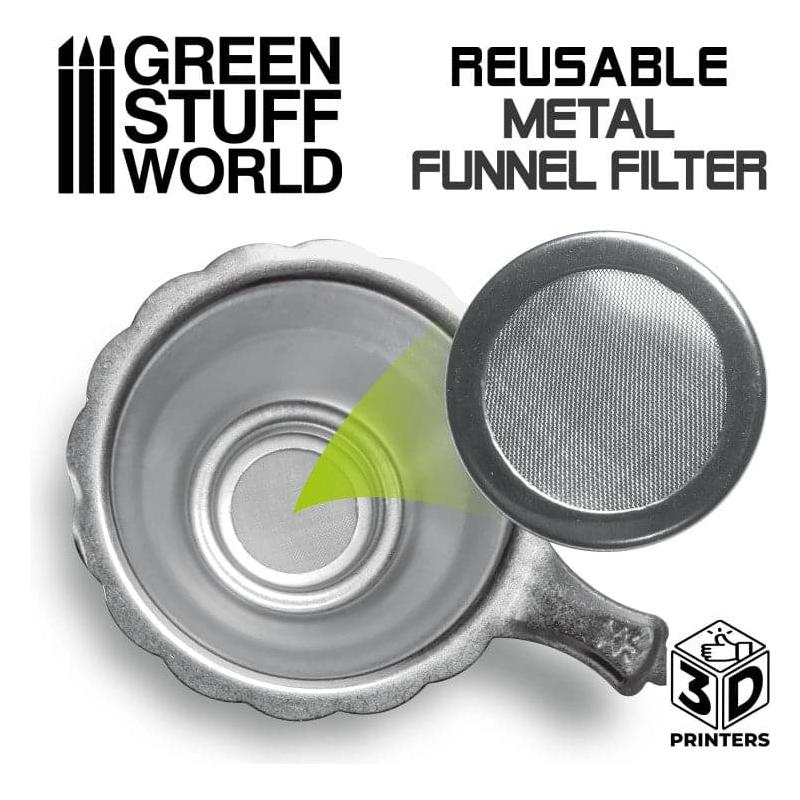 GREEN STUFF WORLD Reusable Metal Resin Filter