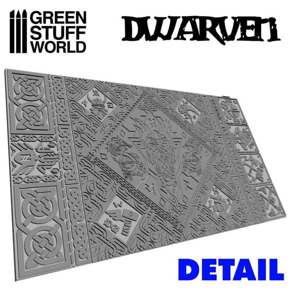 Green Stuff World Rouleau Texturé Celtique - Outil Gravure Relief Pour Figurines & Décor Wargame