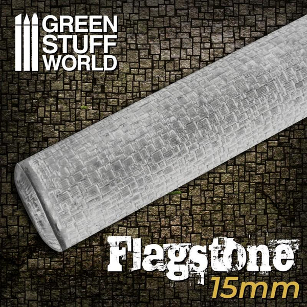 GREEN STUFF WORLD Rolling Pin Flagstone 15mm