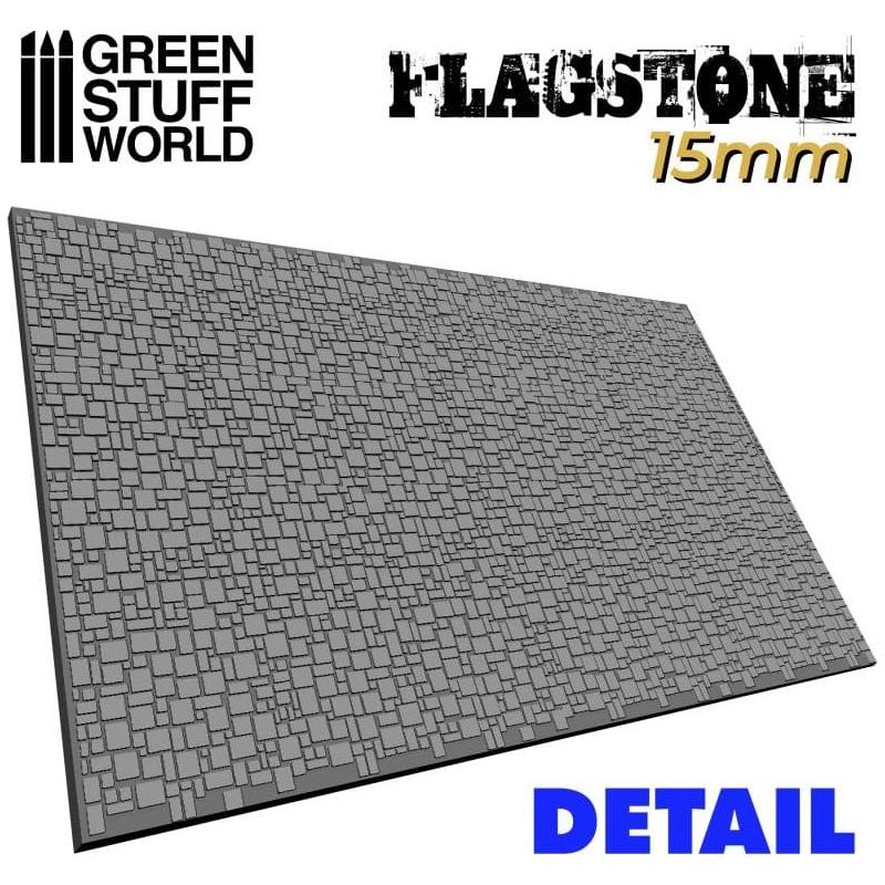 GREEN STUFF WORLD Rolling Pin Flagstone 15mm