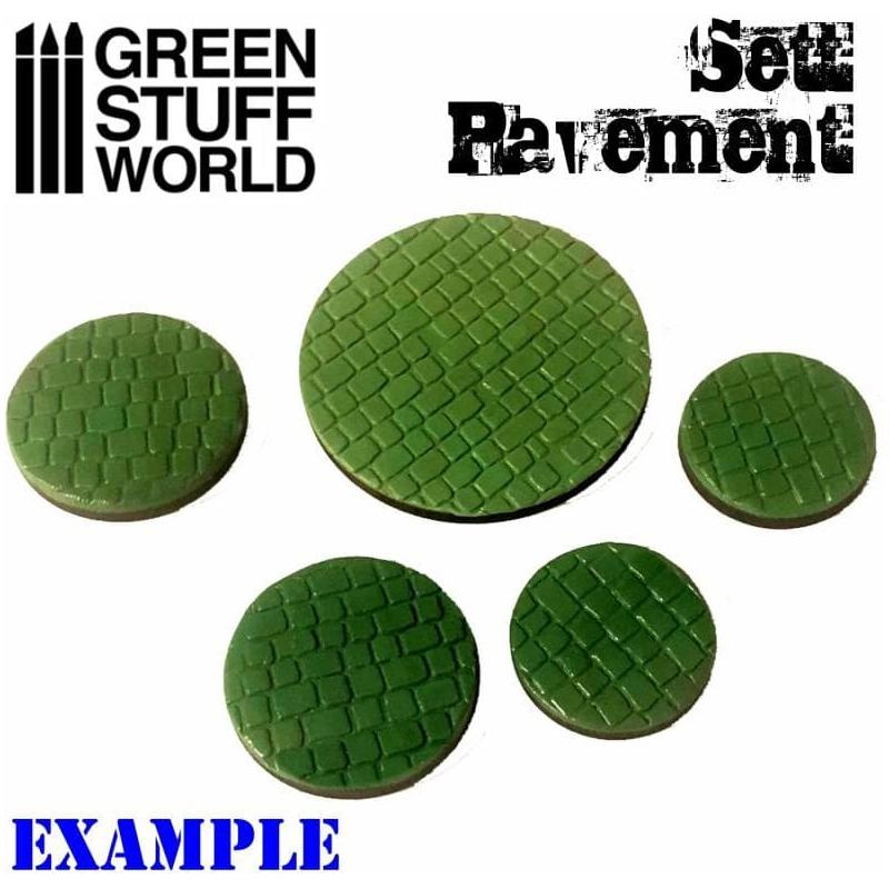 GREEN STUFF WORLD Sett Pavement Rolling Pin