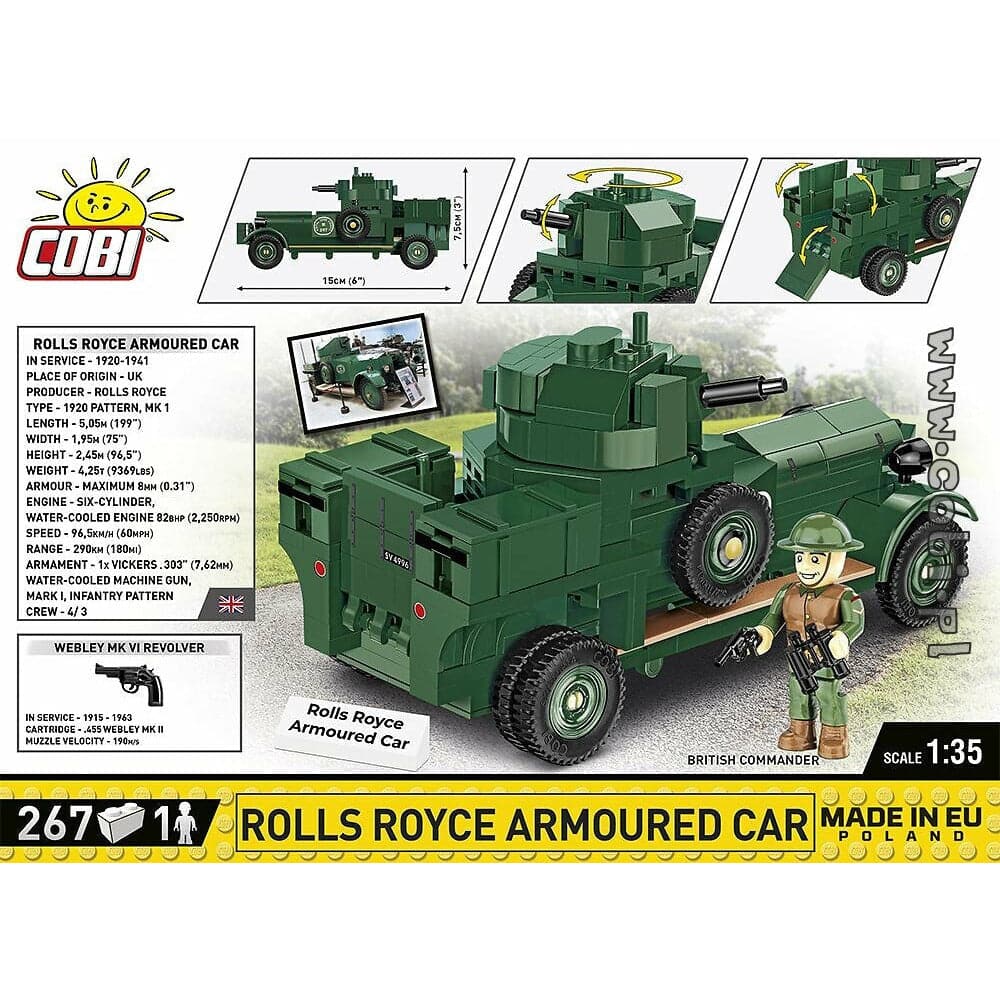 COBI Great War - Rolls Royce Armored 263 pcs