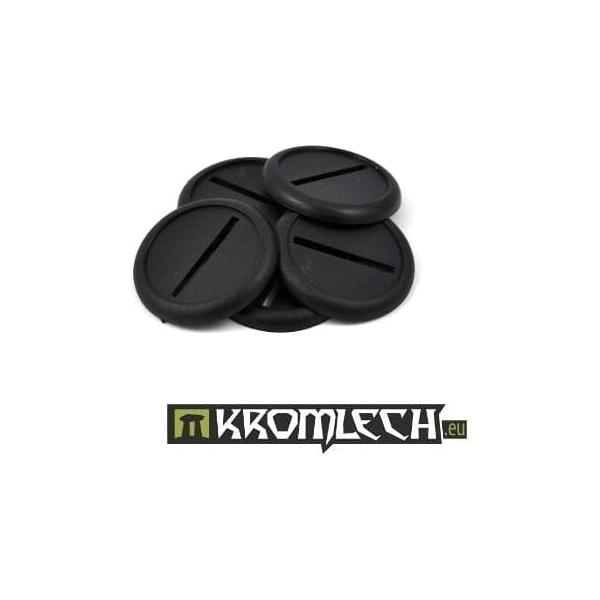 KROMLECH Round 40mm Slotted Bases with Lip (5)