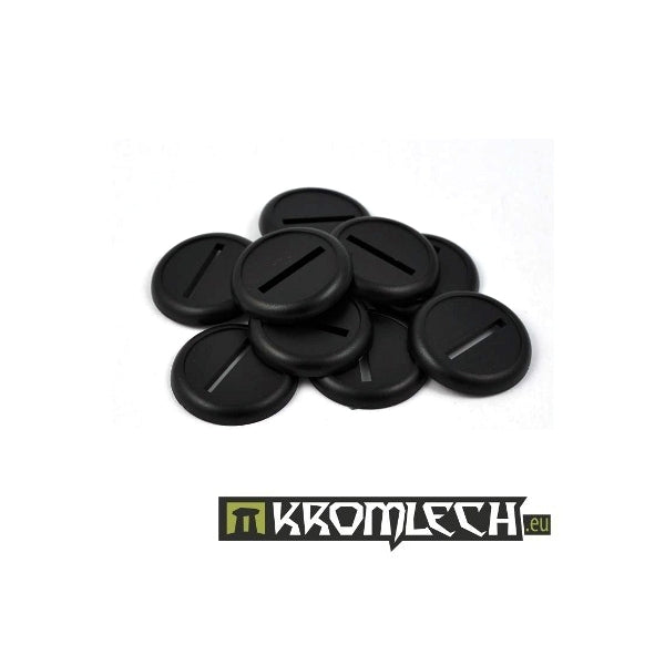 KROMLECH Round 30mm Slotted Bases with Lip (10)