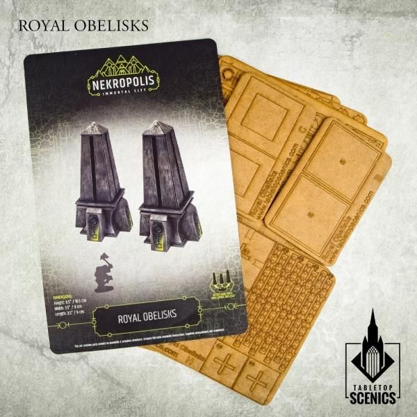 TABLETOP SCENICS Royal Obelisks (2)