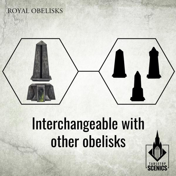 TABLETOP SCENICS Royal Obelisks (2)