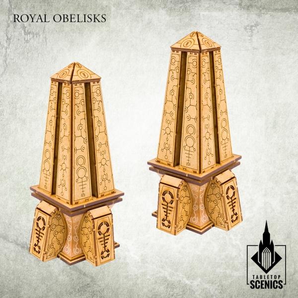 TABLETOP SCENICS Royal Obelisks (2)
