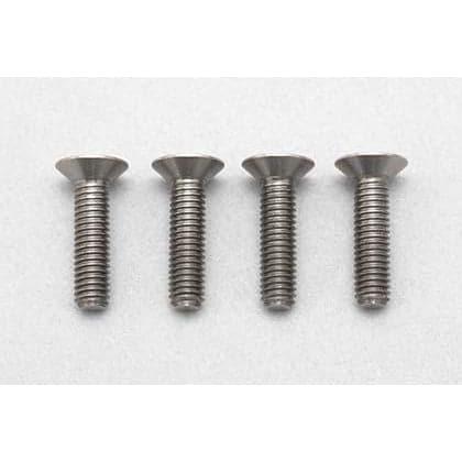 YOKOMO Titanium Hex Screw Flat Head M3 x 12mm (4pcs)