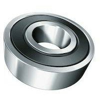 Chrome Steel Ball Bearing 16x10x4mm, Rubber Seals