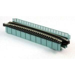 KATO N Unitrack Deck Girder Curved Bridge 481mm 15Deg Grey