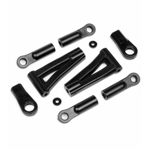 (Clearance Item) HB RACING Front/Rear Upper Suspension Arm Set