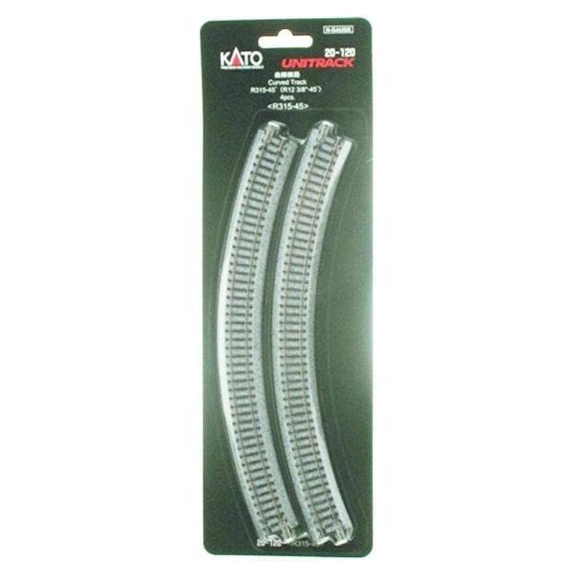 KATO N Unitrack Curved Track R315/45Deg (4 Pack)