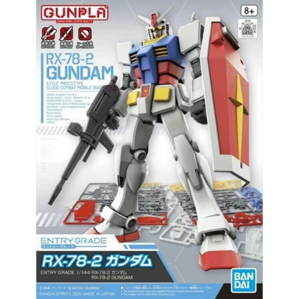 BANDAI Entry Grade 1/144 RX-78-2 Gundam (3L) Plastic Kit