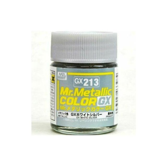 MR HOBBY Mr Metallic Colour GX White Silver