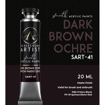 SCALE75 Dark Brown Ochre Acrylic Paint 20ml Tube