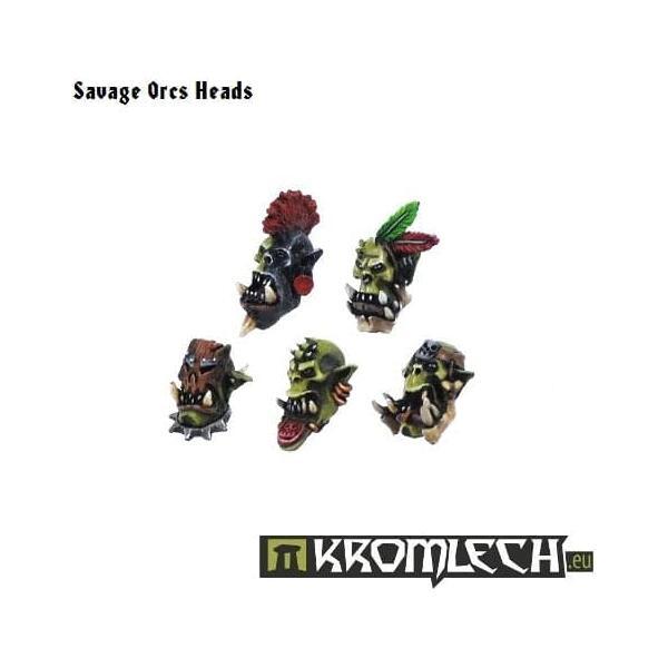 KROMLECH Savage Orcs Heads (10)