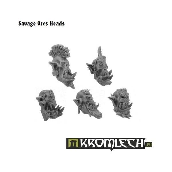 KROMLECH Savage Orcs Heads (10)