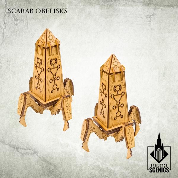 TABLETOP SCENICS Scarab Obelisks (2)