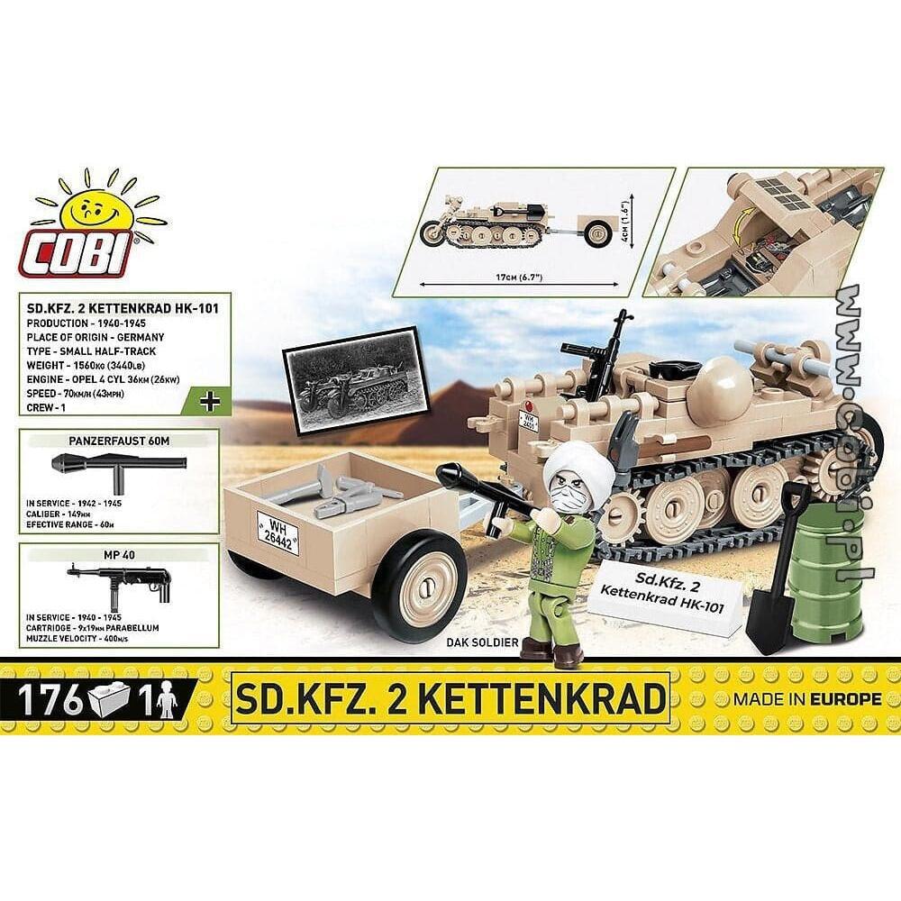 COBI World War II - Sd.Kfz. 2 Kettenkrad (170 Pieces)