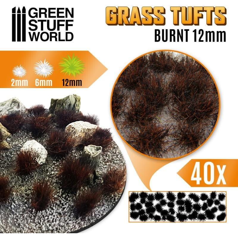 GREEN STUFF WORLD Grass Tufts - 12mm Self-Adhesive - Burnt