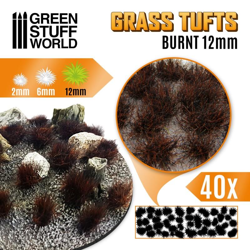 GREEN STUFF WORLD Grass Tufts - 12mm Self-Adhesive - Burnt