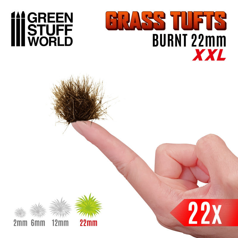 GREEN STUFF WORLD Grass Tufts XXL - 22mm Self-Adhesive - Burnt