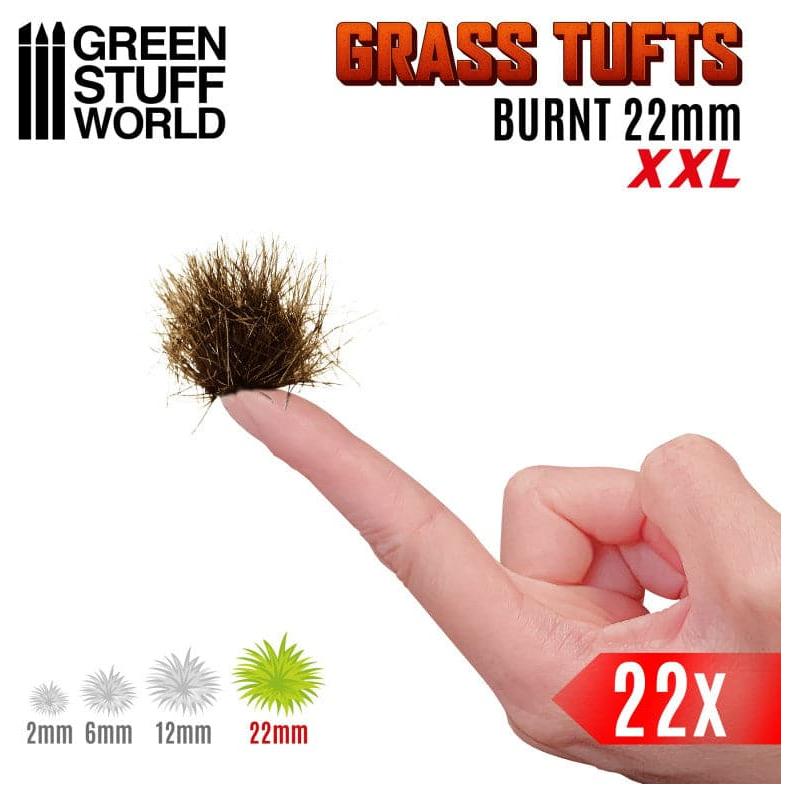 GREEN STUFF WORLD Grass Tufts XXL - 22mm Self-Adhesive - Burnt