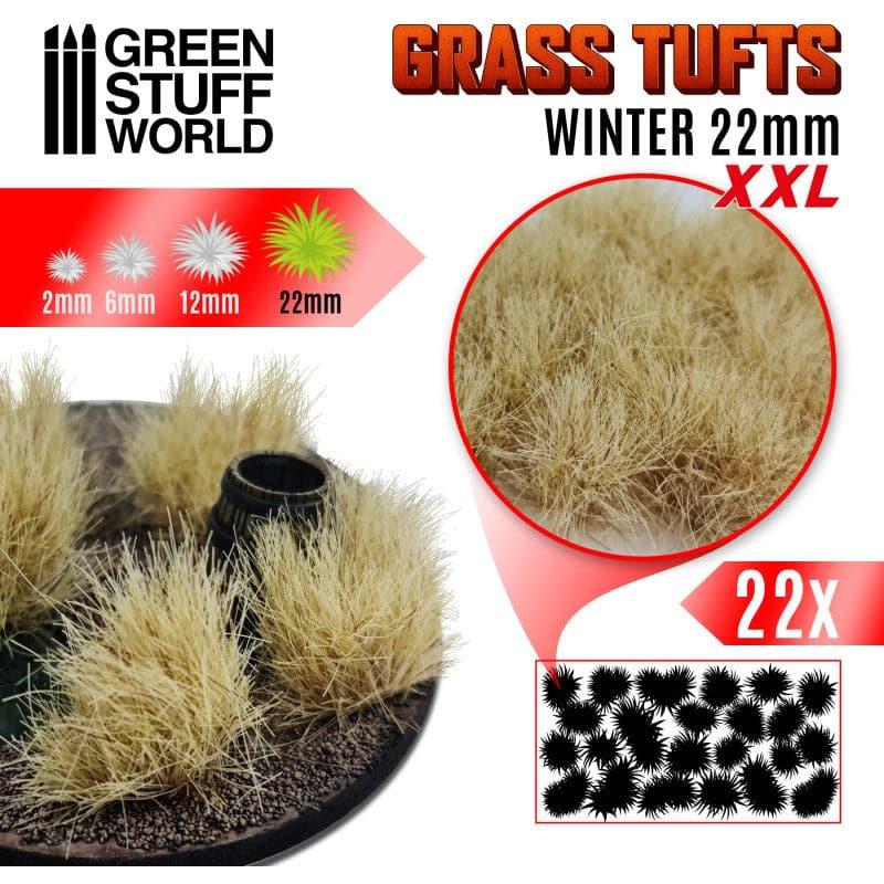 GREEN STUFF WORLD Grass Tufts XXL - 22mm Self-Adhesive - Winter