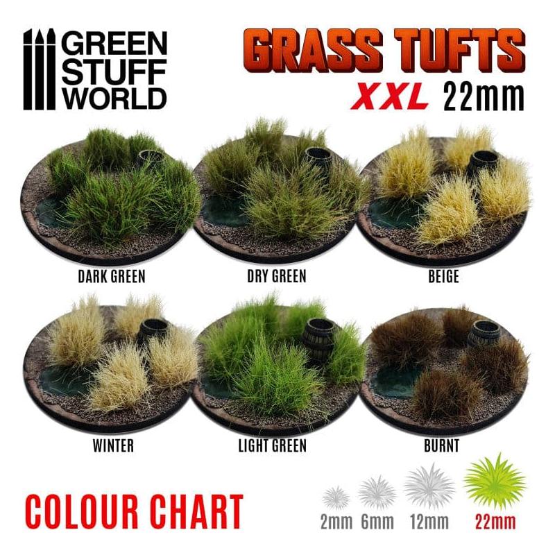 GREEN STUFF WORLD Grass Tufts XXL - 22mm Self-Adhesive - Winter