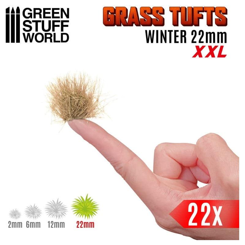 GREEN STUFF WORLD Grass Tufts XXL - 22mm Self-Adhesive - Winter