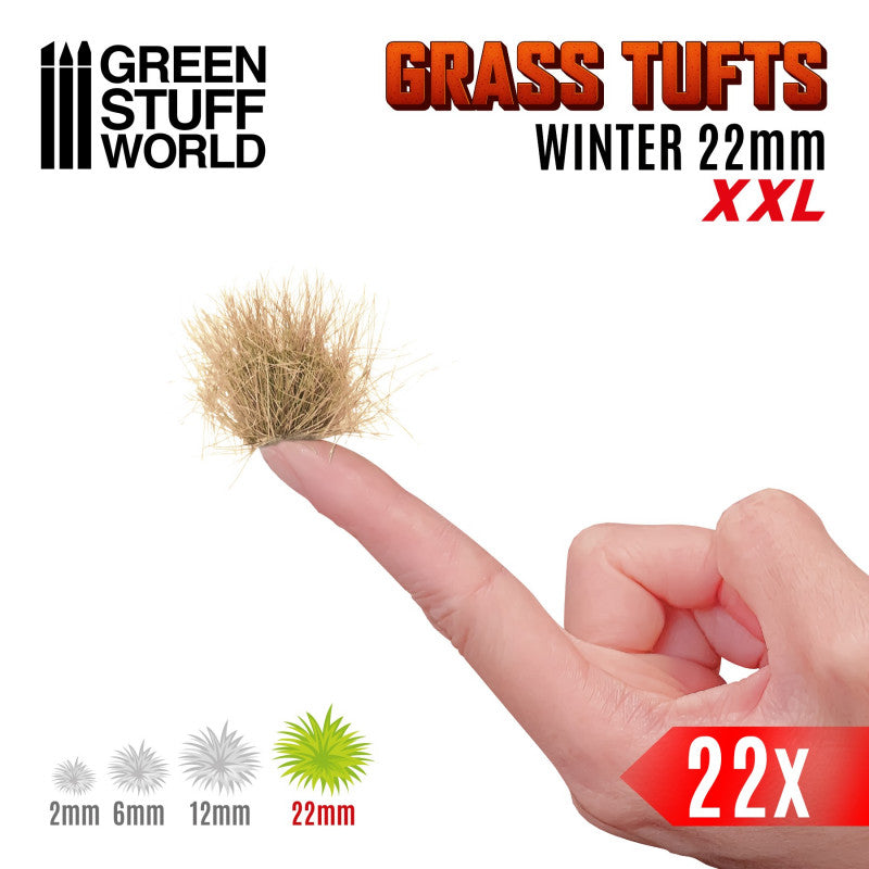GREEN STUFF WORLD Grass Tufts XXL - 22mm Self-Adhesive - Winter