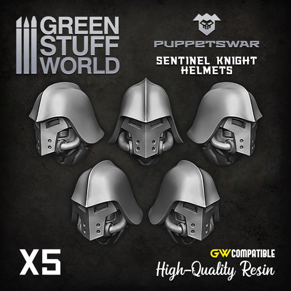 GREEN STUFF WORLD Puppetswar Sentinel Helmets (5)