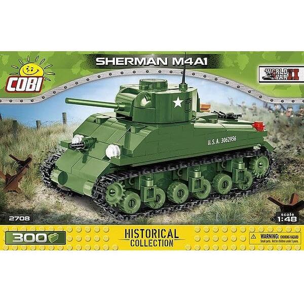 COBI World War II - Sherman M4A1 Tank (300 Pieces)