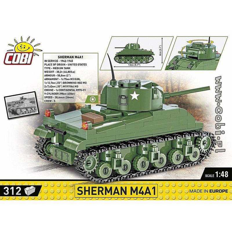 COBI WWII - Sherman M4A1 312 pcs