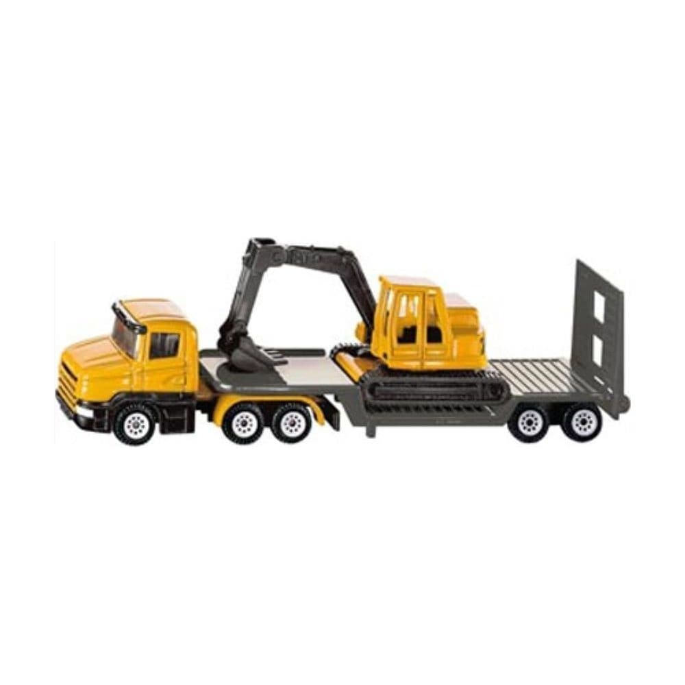 SIKU Low Loader With Excavator